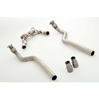 Friedrich Motorsport 2x 76mm Downpipe Edelstahl 981060R-X3-DP