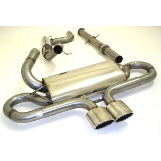 Friedrich Motorsport mittige 76mm Anlage Ford Focus III Schrägheck ST M981202T-X3-X